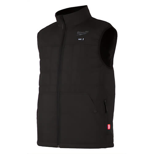 Milwaukee® 305B-212X M12™ Heated Axis™ Vest with Battery, Charger and Battery Holder, Wind and Water Resistant, Black, 2XL