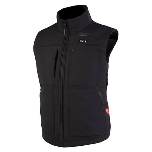 Milwaukee® 334B-21M M12™ Women's Heated Axis™ Vest with M12™ Battery, Charger and Battery Holder, Wind/Water Resistant, Black, M
