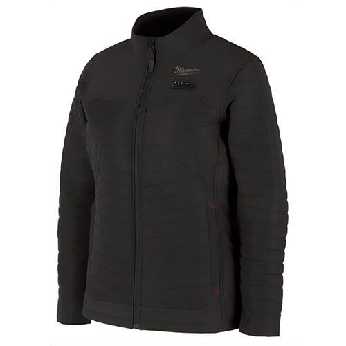Milwaukee® F102B-21XL M12™ Women's Heated Axis™ Jacket with M12™ Battery, Charger and USB-C Cable, Wind/Water Resistant, Black, XL