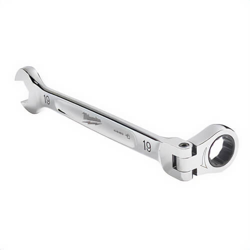 Milwaukee® 45-96-9624 Flex Head Ratcheting Non-Lockable Combination Wrench, 24 mm Wrench, 12 Points, 0° Offset