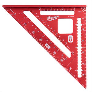Milwaukee® MLSQM070 Rafter Square, 7 in, 1/8 in Graduation, Extruded Aluminum