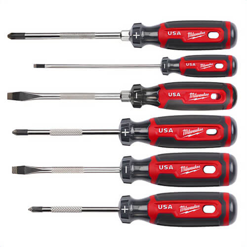 Milwaukee® MT200-6 Screwdriver Sets, 6 pc, 6 in Shank L, Steel/Acetate, Chrome