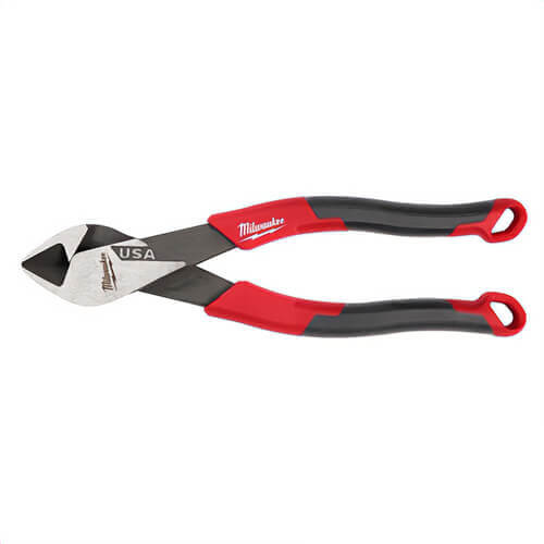 Milwaukee® MT557 Plier, 7 in Nominal, Steel Jaw, 7.5 in OAL, Flush Cut