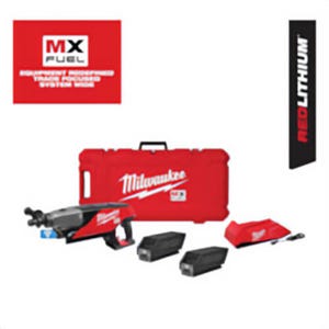 Milwaukee® MXF301-2CP MX™ Fuel™ Cordless Handheld Core Drill, 1-1/4 in Chuck, 0 to 800/0 to 1600 rpm No-Load, 21.58 in OAL, Lithium-Ion Battery