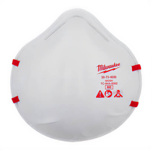 Milwaukee® 48-73-4035 N95 Respirator, Compatible with Additional PPE, 20 pk