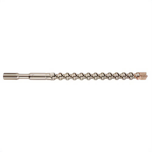 Milwaukee® 48-20-4390 Spline 4-Cutter Rotary Hammer Drill Bit, 1-1/8 in Drill Bit, 3/4 in, 17 in Cutting Depth, 22 in OAL