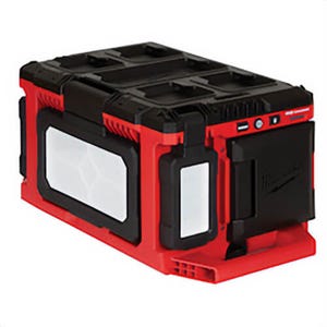 Milwaukee® 2357-20 M18™ Packout™ Portable Light/Charger with 2.1 A USB Charging, LED Lamp, 18 V, 3 Heads