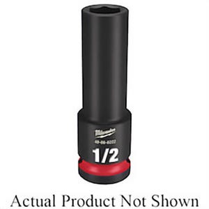 Milwaukee® Shockwave™ Impact Duty™ 49-66-6221 Socket, 1/2 in Hex Drive, 7/16 in Deep Socket, 6 Points