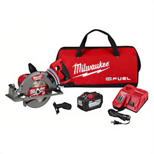 Milwaukee® M18 Fuel™ 2830-21HD Cordless Circular Saw Kit, 7-1/4 in Blade, 18 VDC, 2-1/2 in at 0° , 1-7/8 in at 45° D Cutting