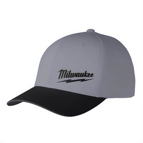 Milwaukee® 507DGSM WorkSkin™ Unisex Performance Fitted Hat, S/M, Dark Gray, Polyester