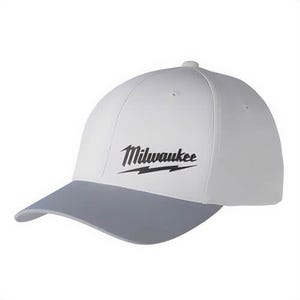 Milwaukee® 507GSM WorkSkin™ Unisex Performance Fitted Hat, S/M, Gray, Polyester