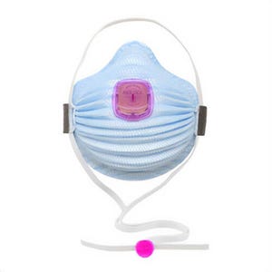 Moldex® 4400P100 AirWave® P100 Disposable Respirator with Smartstrap Ventex Valve and Full Flange, Size Medium