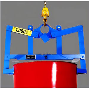 Morse® 90-85 Verti-Karrier Below-Hook Drum Lifter for 85 gal Steel Drum, Remote Grip and Release Mechanism