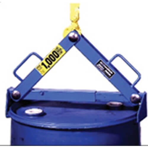 Morse® #92 Drum Lifter 18-26 in, 1000 lb Capacity, Diameter Rimmed Steel Fiber or Poly Drum, 1000 lb Capacity