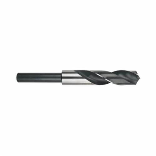 Morse® 17052 1424R Silver & Deming Drill, 27/32 in Drill - Fraction, 0.8438 in Drill - Decimal Inch, 1/2 in Shank, HSS