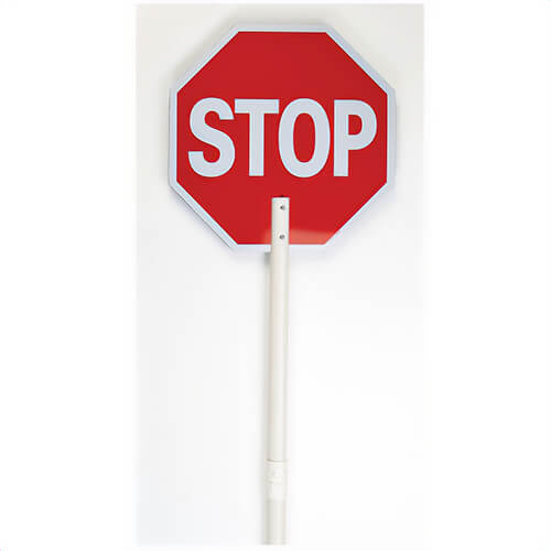 Mutual 14655-2-36 Engineer Grade Reflective Stop/Slow Paddle, STOP/SLOW, ABS, 24 in W, Red/White, 8 in H Letter
