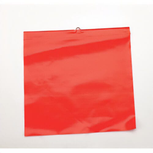 Mutual 14986-2-18 Heavy Duty Tailgate Signal Traffic Warning Flag with Wire Hoop, 18 in H x 18 in W, Orange, Vinyl