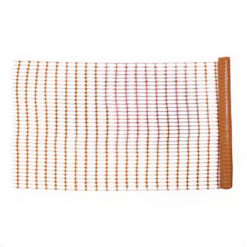 Mutual 14993-48 Flat Warning Barrier Fence, 100 ft L x 4 ft H, Plastic