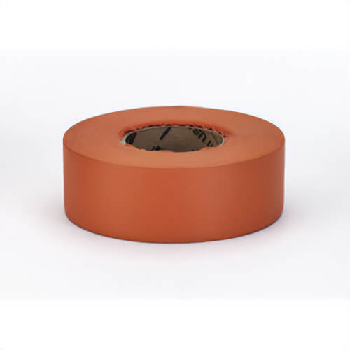 Mutual 16002-45-1875 Ultra Standard Flagging Surveyor Tape, Orange, 1-3/6 in W x 300 ft L