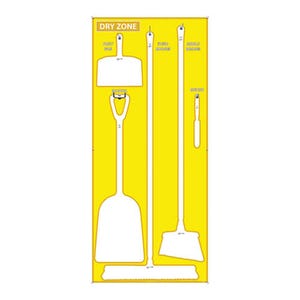 National Marker SB137ACP Dry Zone Shadow Board, Board