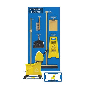National Marker SBK141ACP Cleaning Station Shadow Board