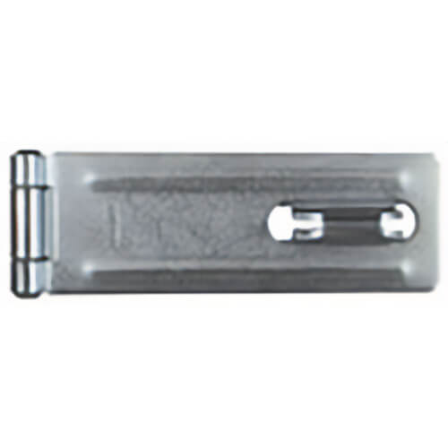 National Hardware® N102-384 Safety Hasp, Fixed Staple, Zinc Plated Steel, BHMA A138.18 Certified, 4-1/2 in