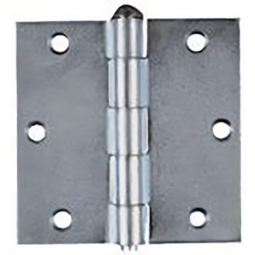 National Hardware® N139-873 Removable Pin Broad Hinges, Plain Steel, 3-1/2 x 3-1/2 in, Weldable Steel