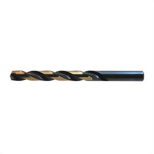Drillco Nitro® 400N108 Type B Heavy Duty Jobber Length Drill Bit, 1/8 in Drill - Fraction, 0.125 in Drill - Decimal Inch, 135°  Point, HSS, Black/Gold