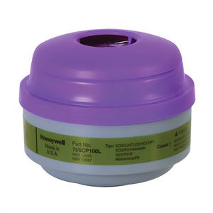 North® By Honeywell 75SCP100L N Series Low Profile Combination Cartridge, Use with 5400, 5500, 7600 and 7700 Series Respirators, P100