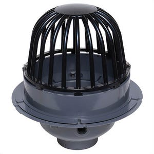 Oatey® 78033 78000 Roof Drain with ABS Dome and Dam Collar, 3 in Outlet, FNPT Connection, PVC Drain, Domestic