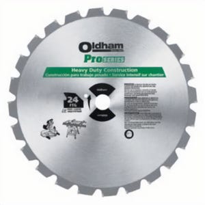 Stanley® Oldham® 1207824 Circular Saw Blade, 12 in dia x 0.096 in thick, 1 in Arbor, Steel Blade, 24 Teeth
