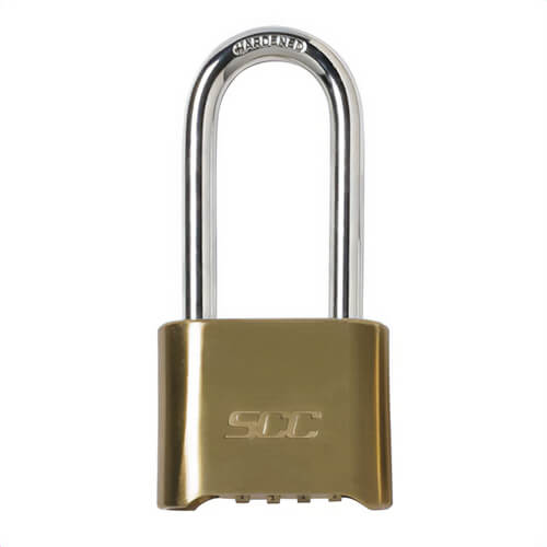 Peerless® By Kito Group H4927-3030 Anti-Theft Combination Padlock, Brass Body