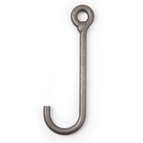 Peerless® Chain JBA038 Style B J-Hook, 3/8 in Trade, 350 lb Load, Alloy Steel