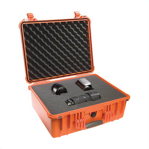 Pelican™ 1550-000-150 Protector Case™ Medium Protective Case with Foam and Lid Liner, 18.43 in L x 14 in W x 7.62 in H, 1.18 cu-ft