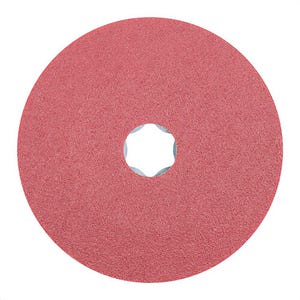 Pferd Combiclick® 40701 Coated Abrasive Disc, 4-1/2 in dia, 80 Grit, Ceramic Oxide Abrasive