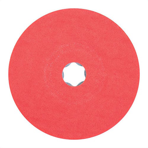 Pferd Combiclick® 40736 Coated Abrasive Disc, 5 in dia, 80 Grit, Top-Sized Ceramic Oxide Abrasive