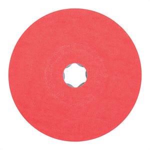 Pferd Combiclick® 40736 Coated Abrasive Disc, 5 in dia, 80 Grit, Top-Sized Ceramic Oxide Abrasive