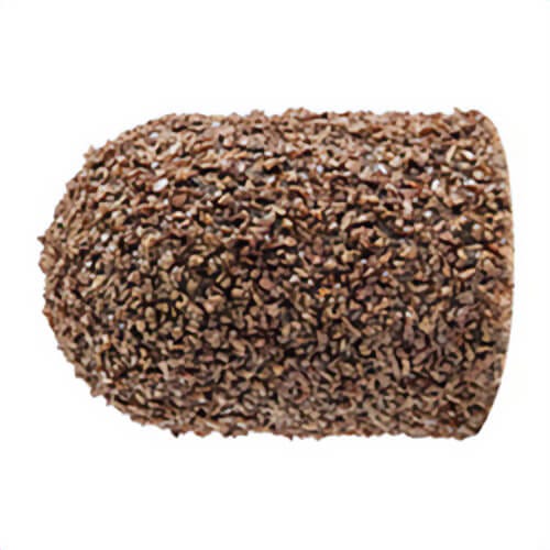 Pferd POLICAP® 46044 Seamless Universal Abrasive Cap, 3/8 in Max dia, 60 Grit, Coarse Grade, Aluminum Oxide Abrasive