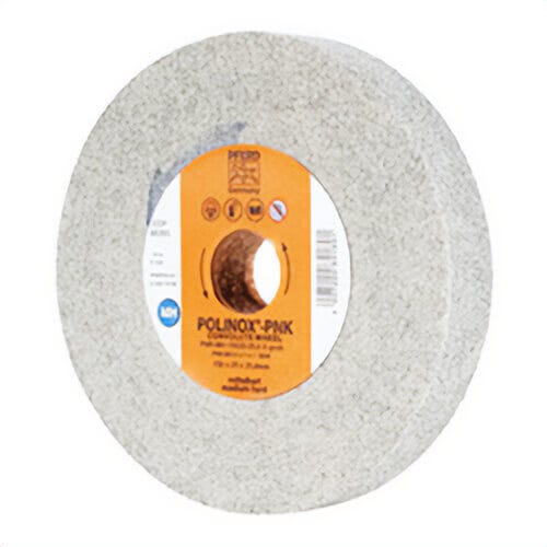 Pferd Polinox® 48205 Convolute Non-Woven Abrasive Wheel, 6 in dia, 1 in Center Hole, 1 in W Face, Coarse Grade, Aluminum Oxide Abrasive