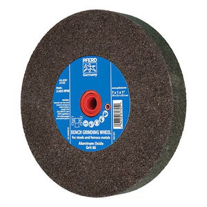 Pferd Universal Line PS-Forte 61755 Universal Line PS-Forte Flat Bench and Pedestal Grinding Wheel, 7 in dia x 1 in Thick, 1 in Center Hole