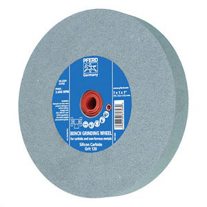 Pferd Universal Line PS-Forte 61793 Universal Line PS-Forte Flat Bench and Pedestal Grinding Wheel, 7 in dia x 1 in Thick, 1 in Center Hole, 120 Grit