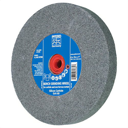 Pferd 61795 Universal Line PS-Forte Flat Bench and Pedestal Grinding Wheel, 8 in dia x 1 in thick