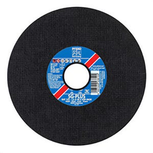 Pferd 69857 Special Line SG-PLUS Flat Cut-Off Wheel, 5 in dia x 0.045 in thick, 7/8 in Center Hole, 46 Grit, Aluminum Oxide Abrasive