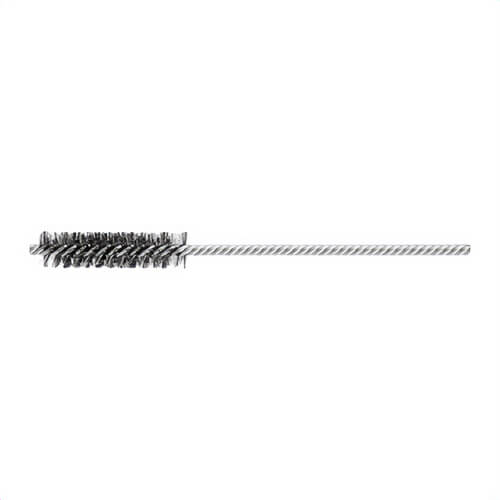 Pferd SpyraKleen™ 83423 IBU Power Tube Brush, 1/2 in dia x 2 in L, 6 in OAL, 0.004 in dia Filament/Wire, Carbon Steel Fill