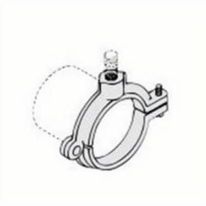 PHD 508R3150EG Extension Split Clamp, 1-1/2 in Pipe/Tube, 3/8 in Rod, 180 lb Load, Malleable Iron, Electro-Galvanized, Domestic