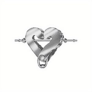 PHD 633B0100EG Type B Center Load Beam Clamp with Links, 1-1/2 in Rod, 1 in Thick, 11500 lb Load, Carbon Steel, Electro-Galvanized