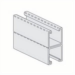 PHD S1011APG Channel, 1-5/8 in W x 3-1/4 in D x 10 ft L x 12 ga thick, Carbon Steel, Pre-Galvanized, Domestic