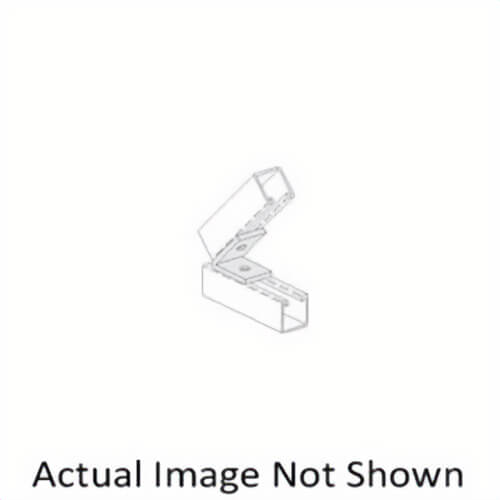 PHD S5361 EG Closed Angle Connector, 2 Holes, 1-5/8 in W, 45° Bend, Low Carbon Steel