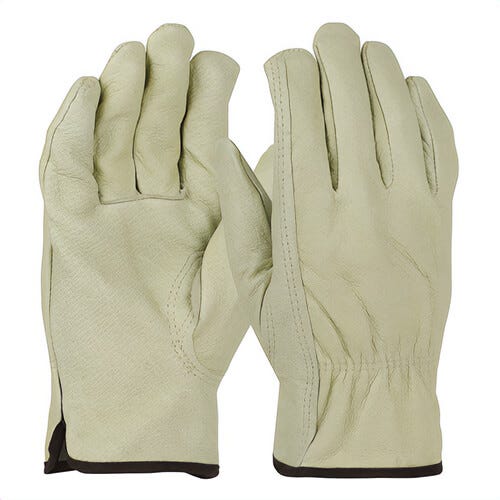 PIP® 994KF/XL Unisex General Purpose Gloves, Leather Palm/Work, Gunn Cut/Keystone Thumb Style, Extra-Large