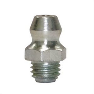 Plews & Edelmann® 11-101 Ball Check Short Straight Grease Fitting, 1/4-28 Thread, 35/64 in OAL, Plated, Steel